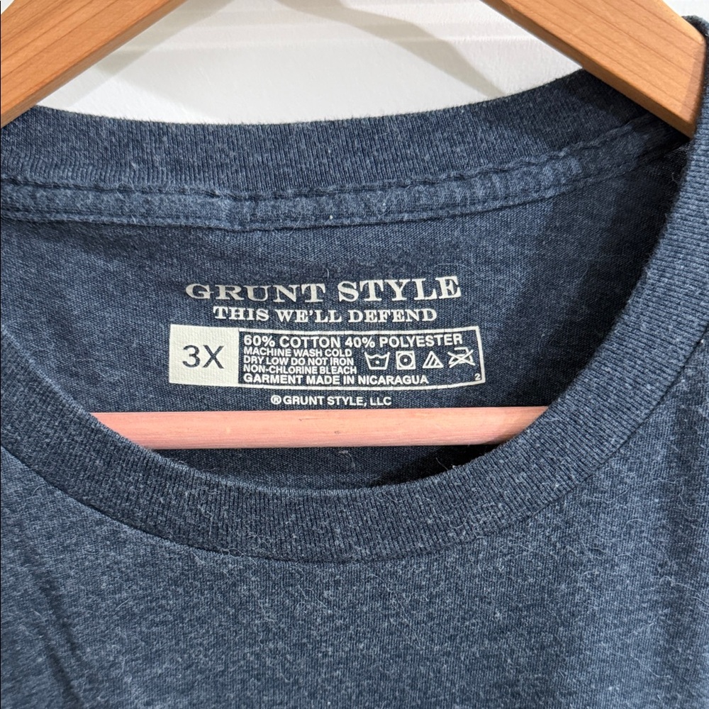 Grunt Style Men's Heathered Navy Tee